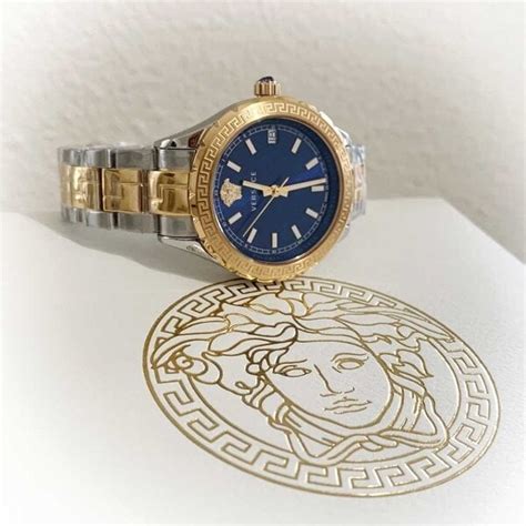 versace hellenyium lady|Versace blue dial watch.